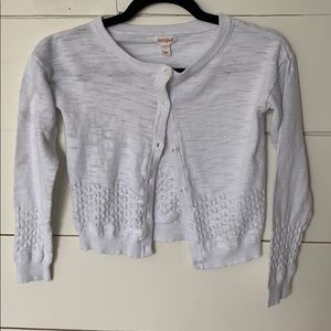 Girls white Cat and Jack cardigan